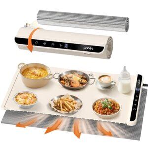 Electric Foldable Food Warming Mat 26x15 – Timer & Temp Control -New Open Box
